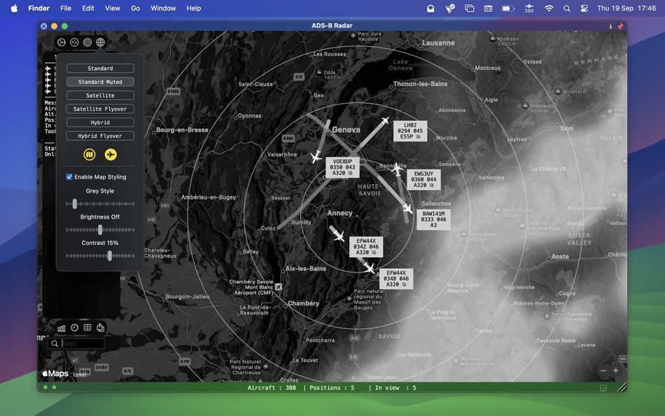 #9. ADS-B Radar (macOS) 由: Jan Nutbroek