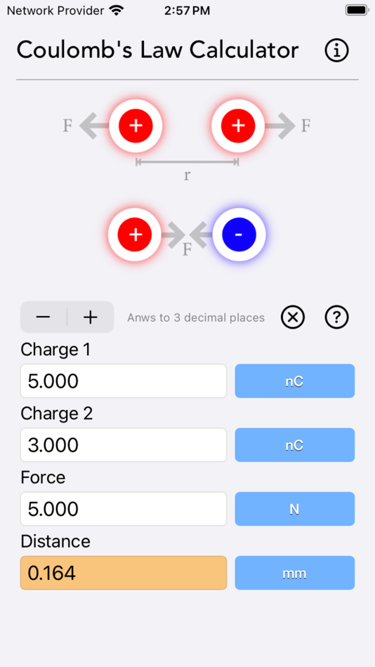 Coulomb's Law Calculator - 1.2 - (iOS)