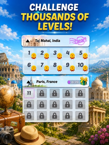 Solitaire Tripeaks:World Tour iPad screenshot