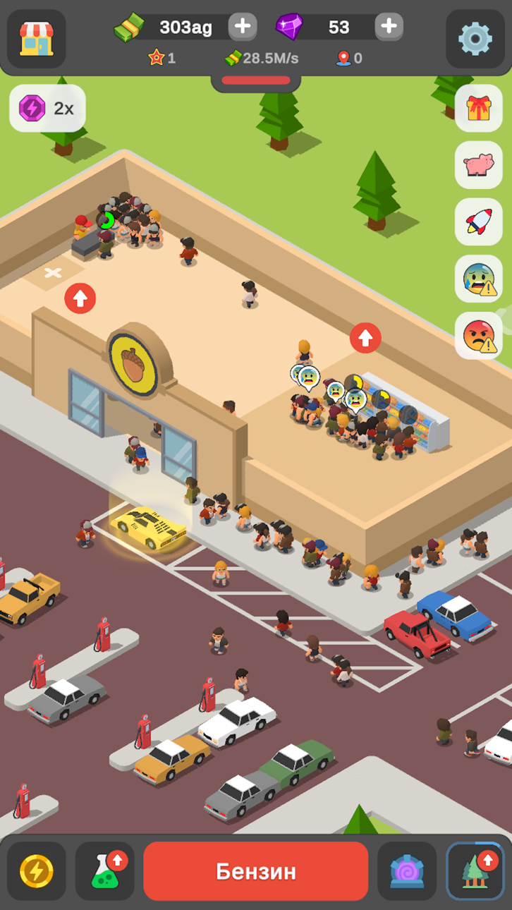 Idle Gas Station Tycoon iOS Mod IPA screenshot 6 - iOS game interface