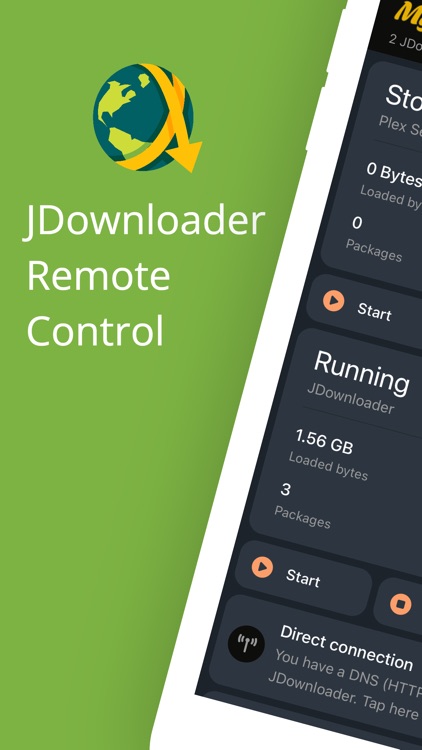 MyJDownloader Remote
