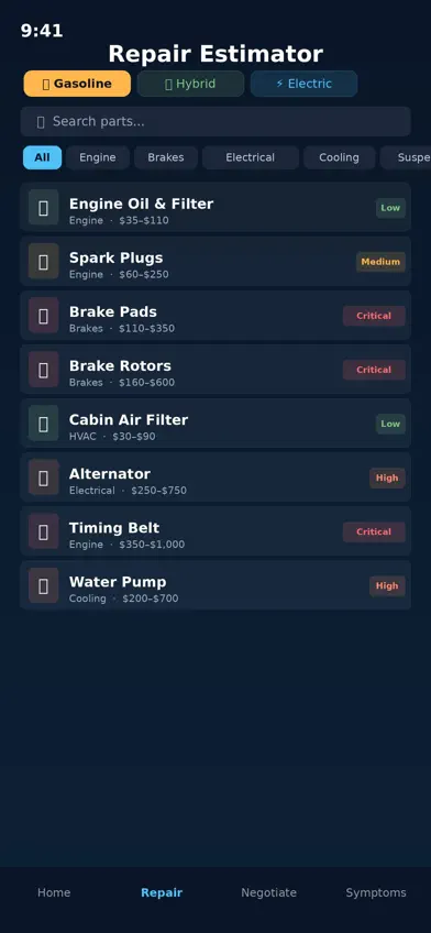My Car Repair Advisor screenshot 2