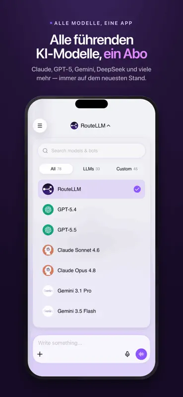 ChatLLM: KI Chat, Bild & Video screenshot 1 of 10