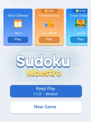 Sudoku Maestro - Grid Puzzle iPad screenshot