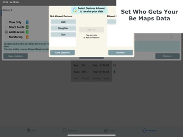 Be-Maps iPad screenshot