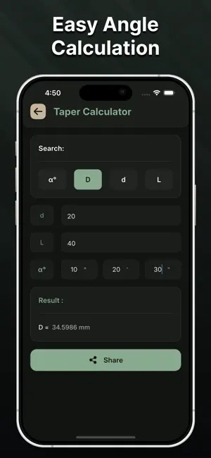 Taper Formulas & Tools screenshot 3