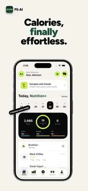 FitAI: Fitness Workouts & Diet screenshot 1