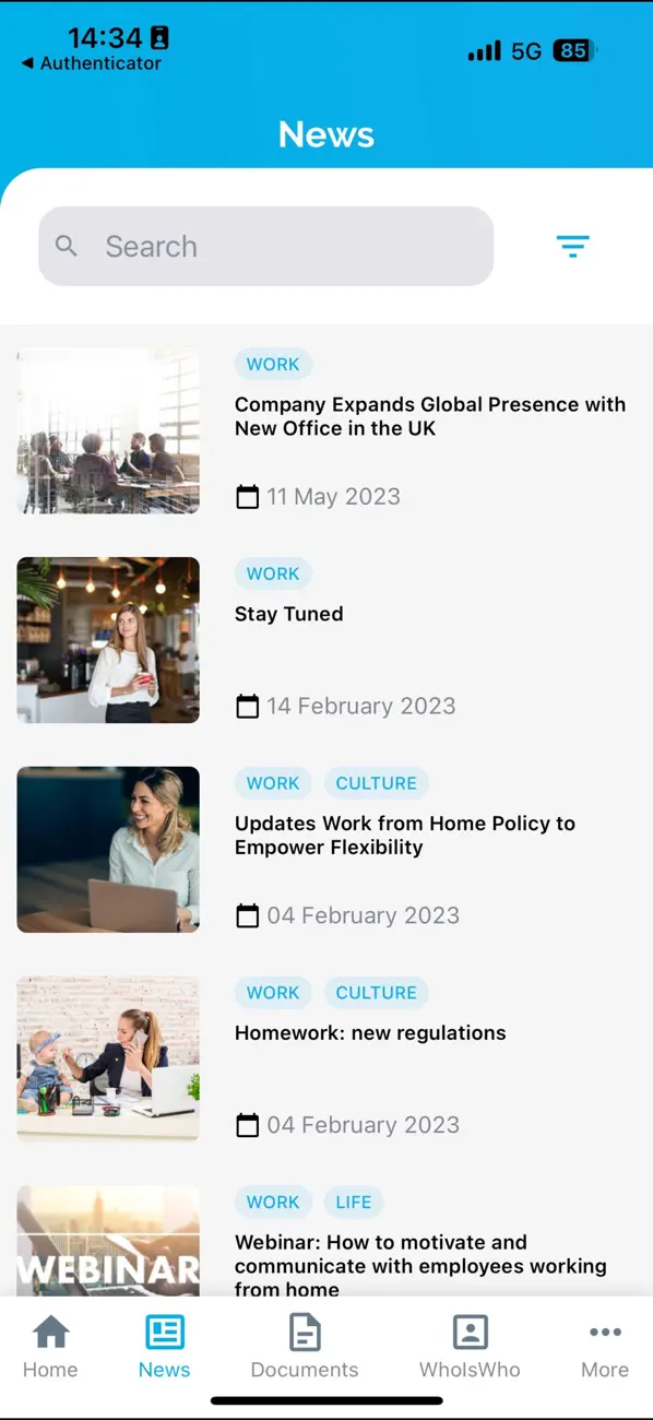 Screenshot #2 pour Involv Intranet