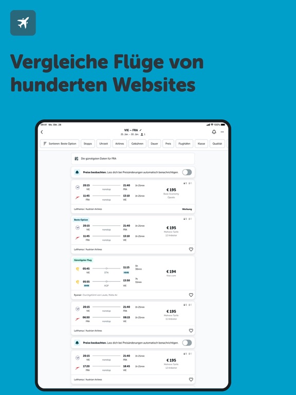 Screenshot #5 pour checkfelix: Flüge Hotels Autos