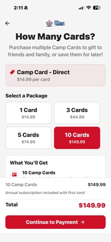 Camp Card Screenshot 5 of 5