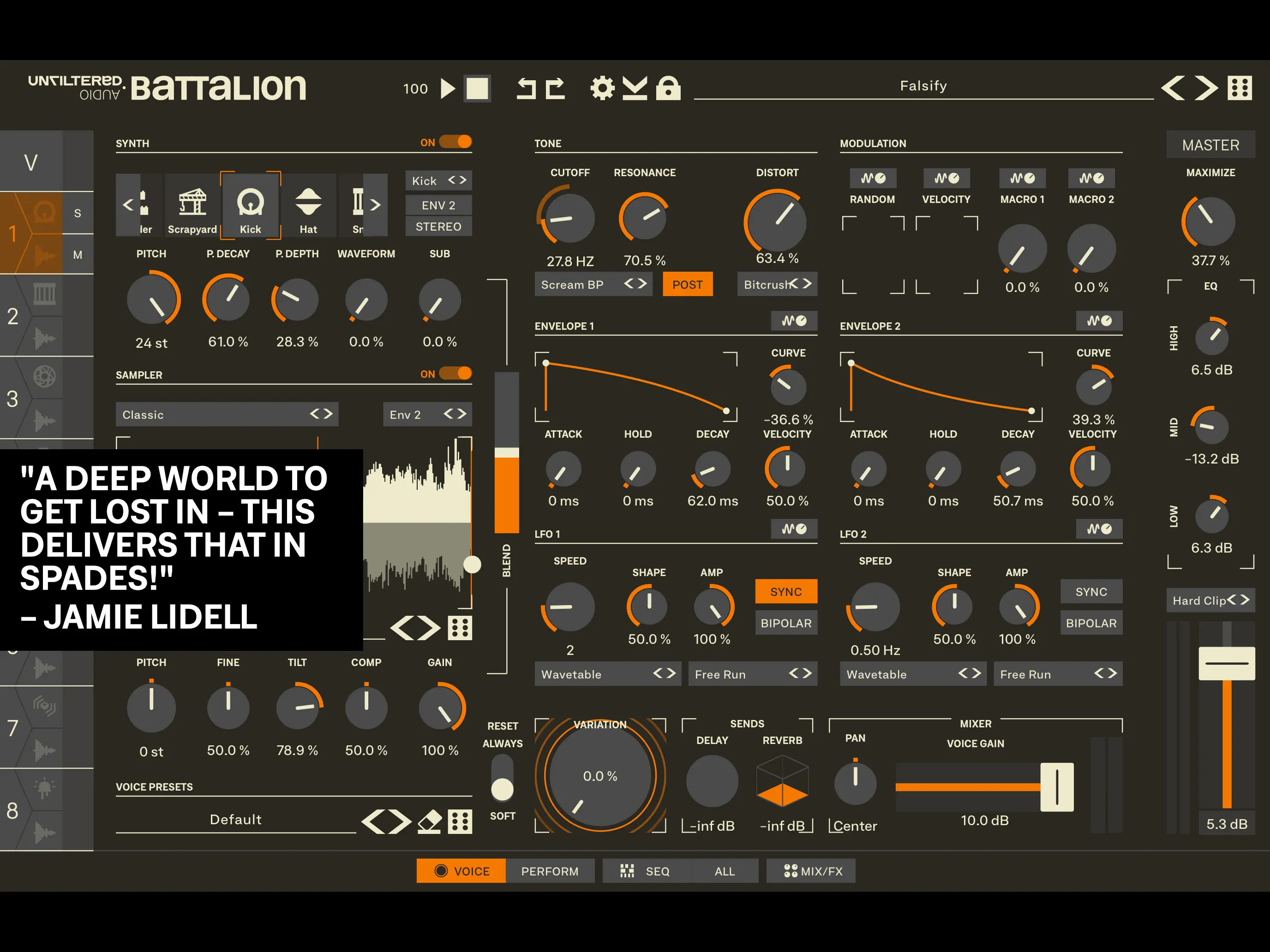 #2. Battalion - Drum Machine (iOS) Door: Unfiltered Audio