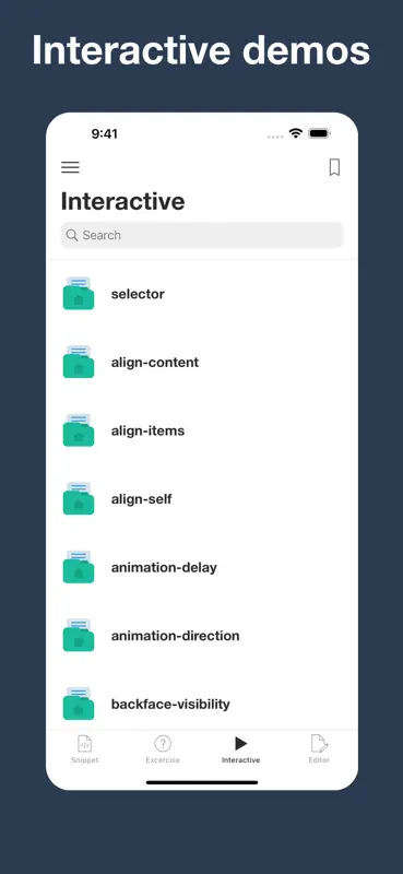 CSS editor, snippets, exercise screenshot 6 of 9