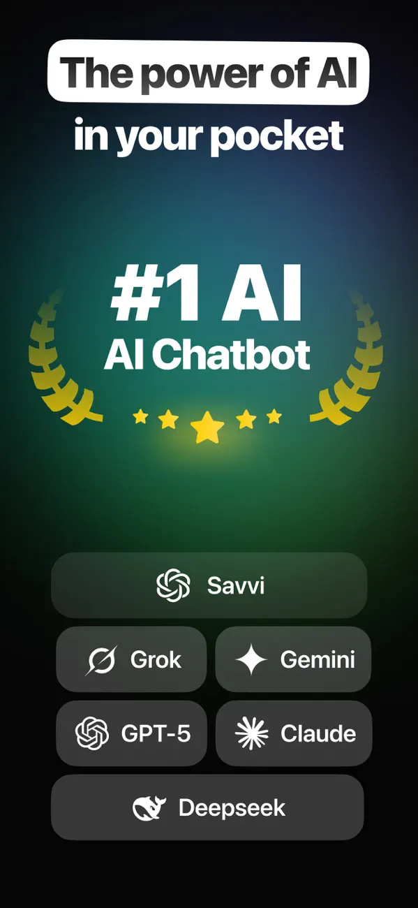 #3. Chatbot AI Assistant - Savvi (iOS) By: Caqui Apps