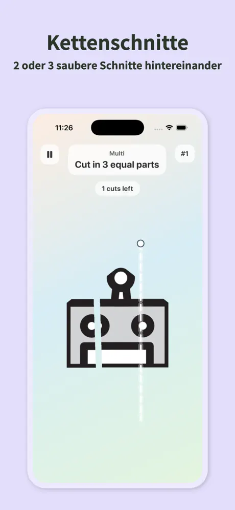 Slice It Perfect: Schnitt Game — iPhone-Screenshot 5