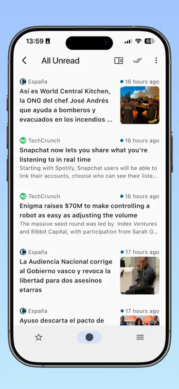 SmartRSS: Lector RSS & Podcast screenshot 3 of 6