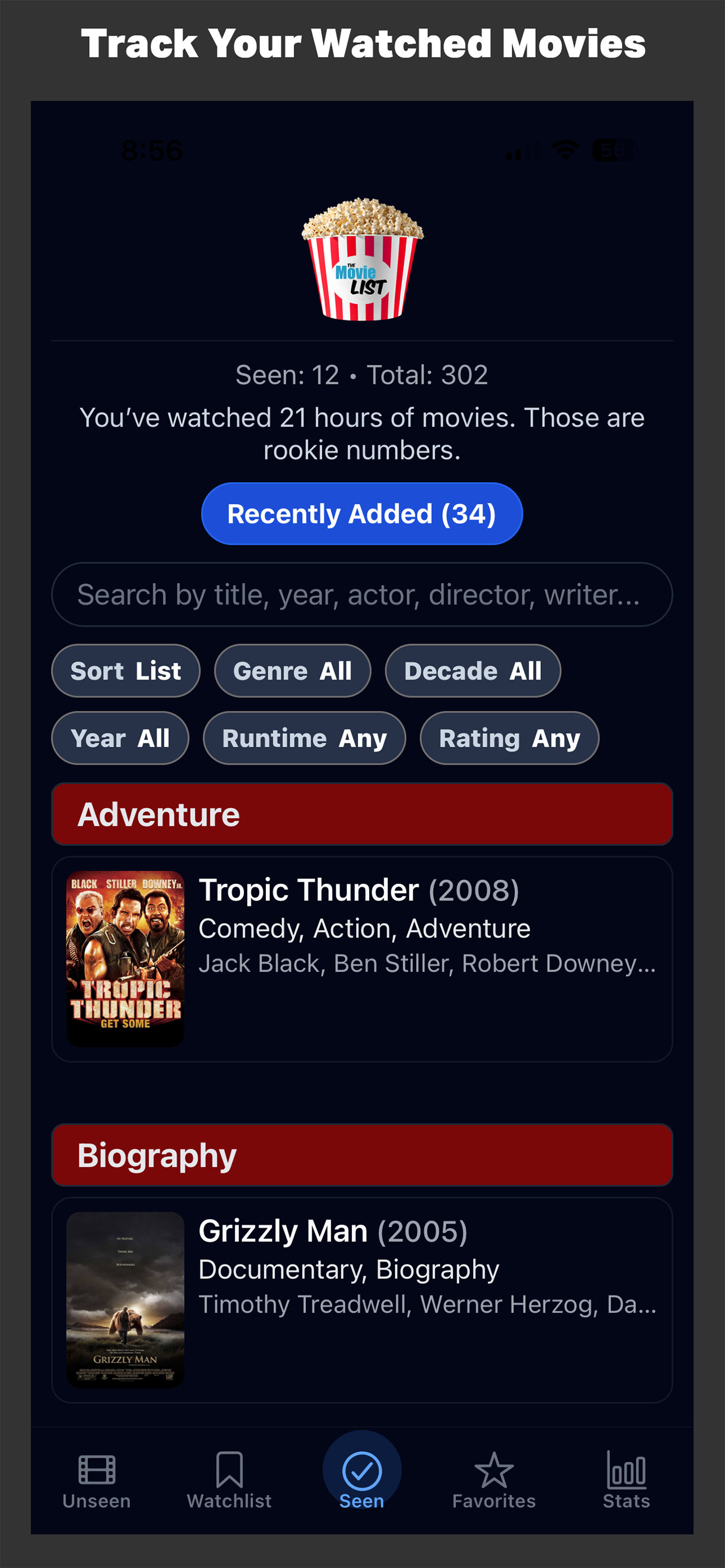 The Movie List: What To Watch screenshot 6