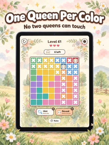Cat Queen Sudoku Puzzle iPad screenshot