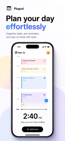 Plugcal screenshot