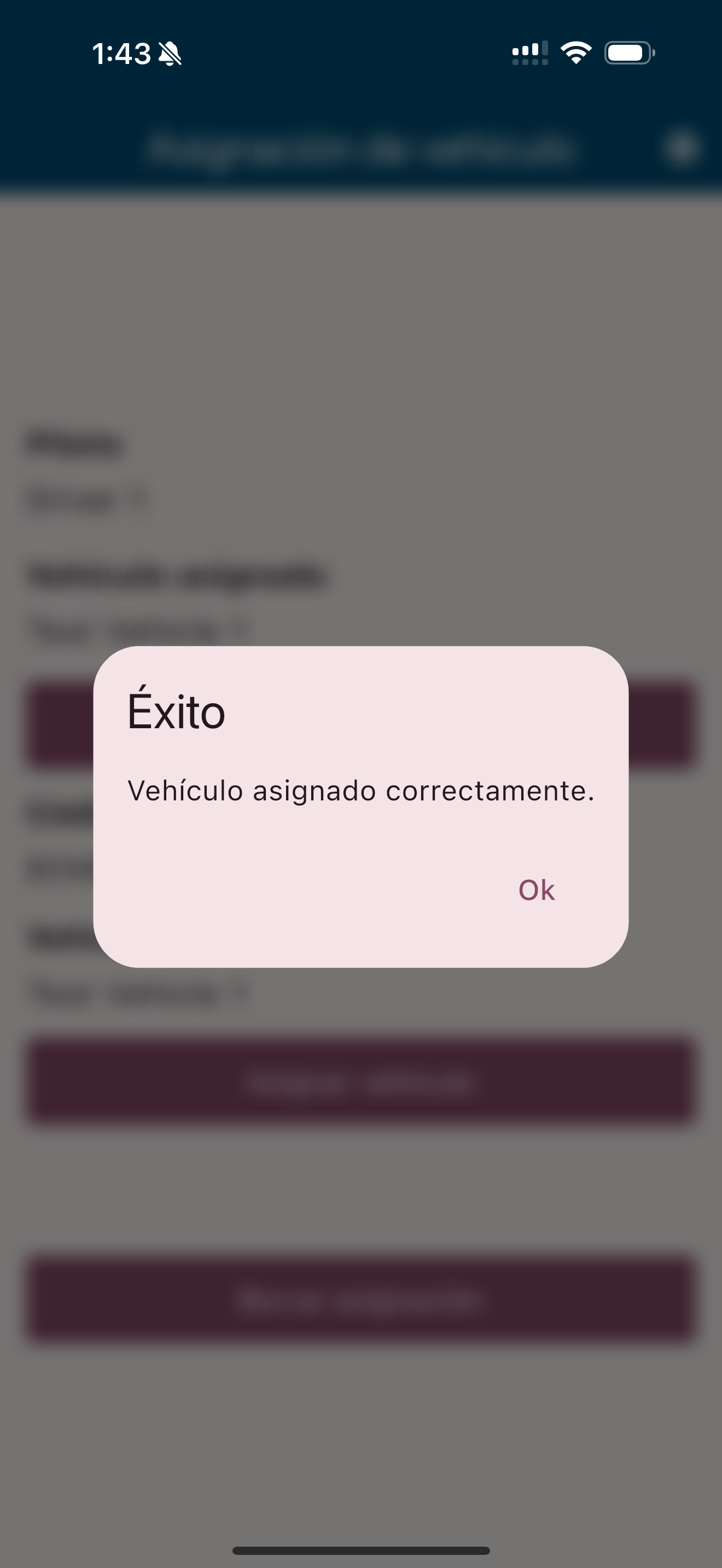 Asignación de Vehículos