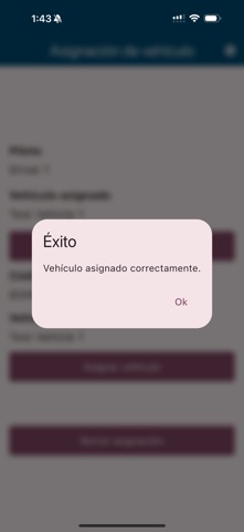 Asignación de Vehículos screenshot
