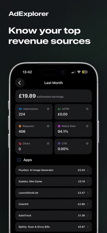 AdMob Dashboard: AdExplorer Screenshot 2 of 4