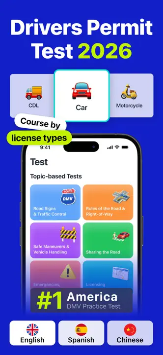 DMV Practice Test 2026 myDMV: Screenshot 1 von 8