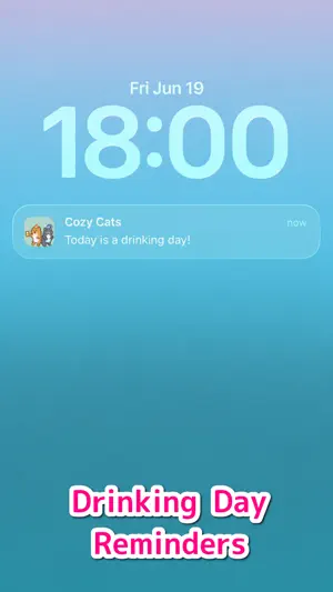Drink & Sober Tracker｜CozyCats screenshot 4