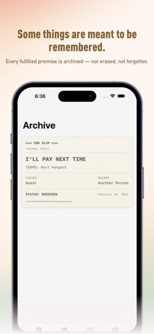 IOU Slip – Promise Tracker Screenshot 3 of 5