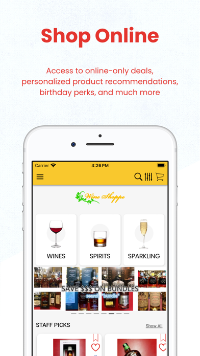 JUSTWIN WINE SHOPPE Screenshot