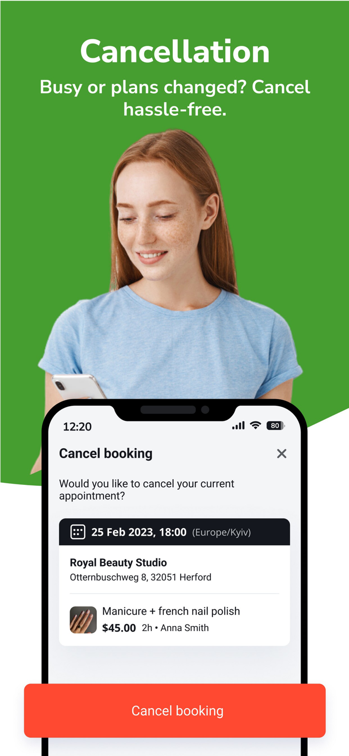 EasyWeek App book online