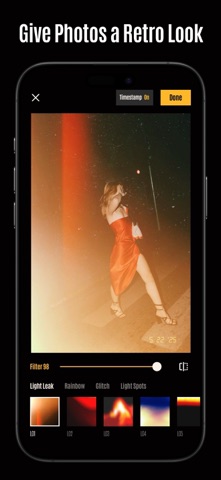Light Leak Cam - Retro Filters iPhone screenshot