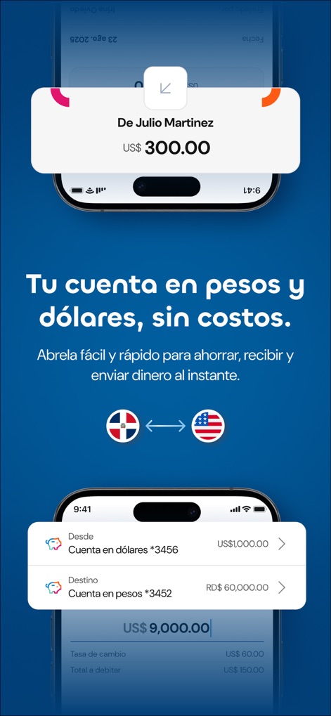 Qik Banco Digital - This tool enables effortless international transactions, displaying instant conversions between dollar and peso accounts, complete with clear exchange rate information.