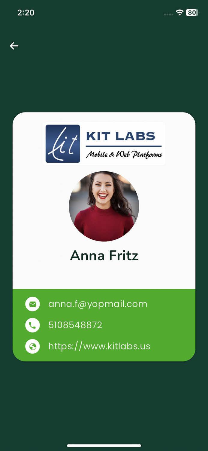Kitlabs - My Digital Card