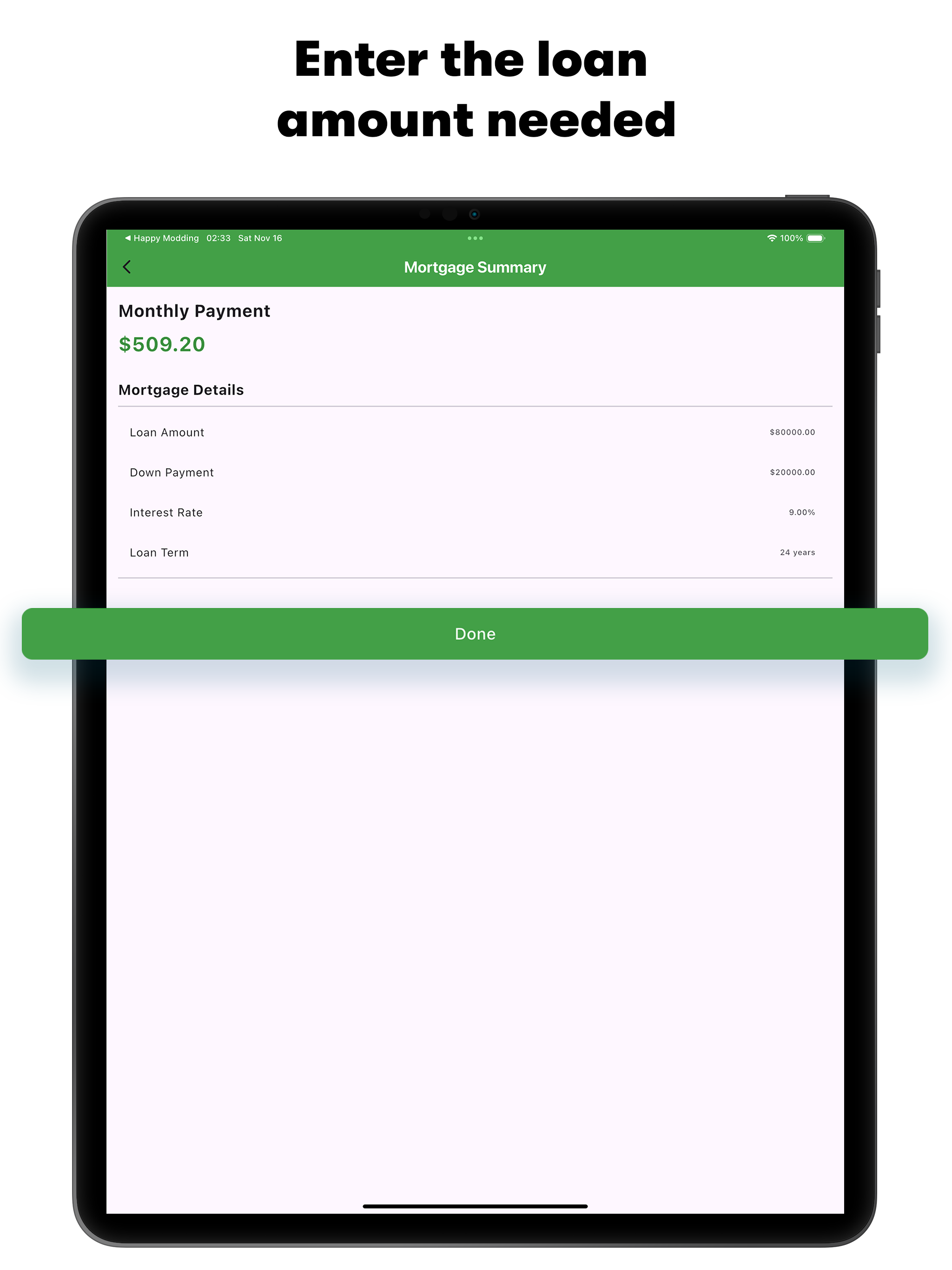 Quick Loan Evaluator & Calc