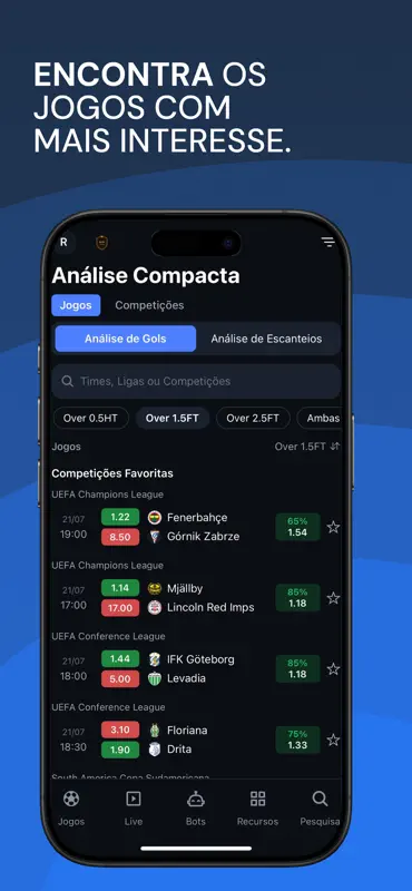 CornerPro Estatísticas Futebol screenshot 6 of 7
