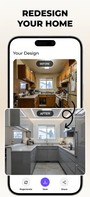 HomeStudio: AI Interior Design iPhone screenshot 1