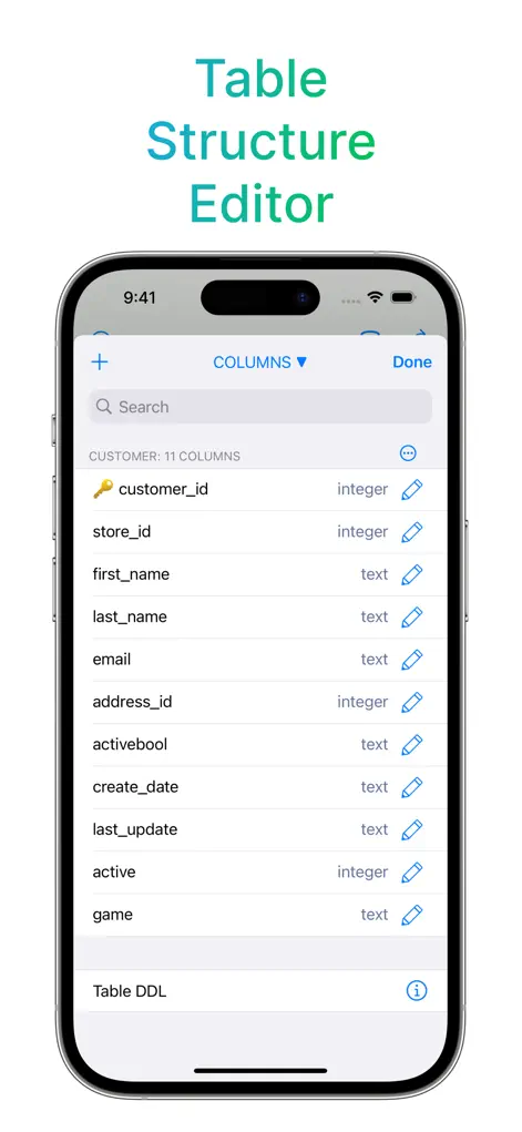 SQL Server Mobile Client - Developer Tools App | MWM