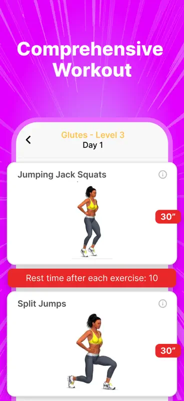 Home Workout: 30 Day Challenge screenshot 7 of 9