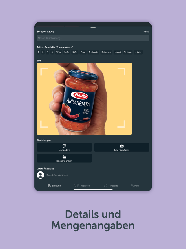 Bring! Einkaufsliste & Rezepte Screenshot