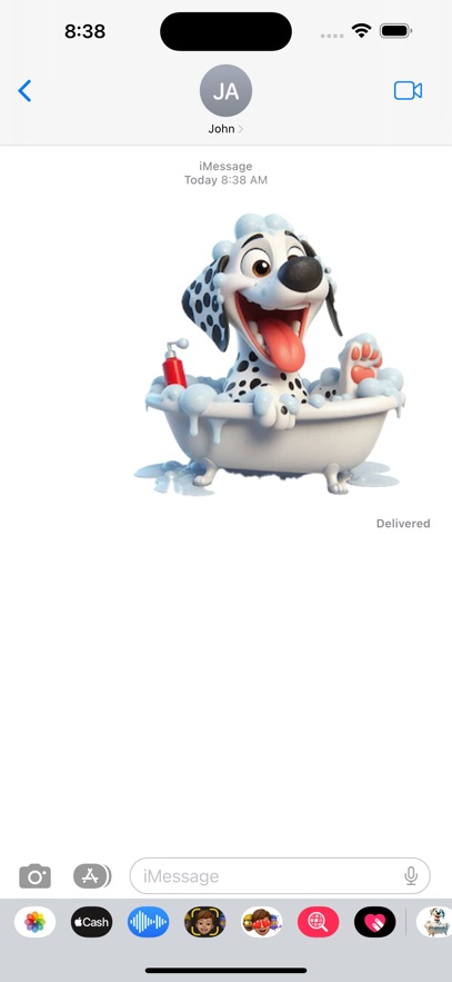 Dalmatian Bath Stickers