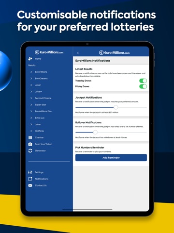 EuroMillions iPad screenshot