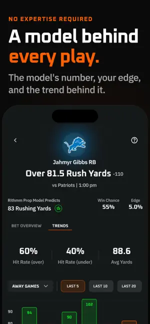 Rithmm: AI Sports Predictions screenshot 1