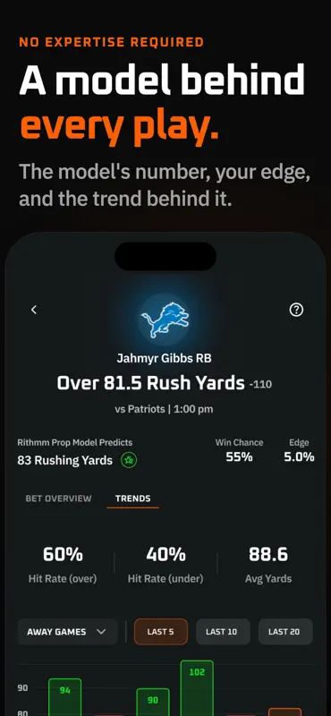 Rithmm: AI Sports Predictions screenshot 1 of 5
