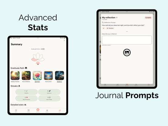 Gratitude Journal & Self Care iPad screenshot 4 - Health & Fitness app
