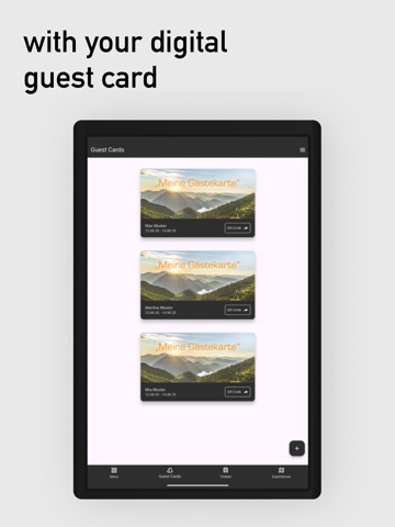 My Guest Card iPad screenshot