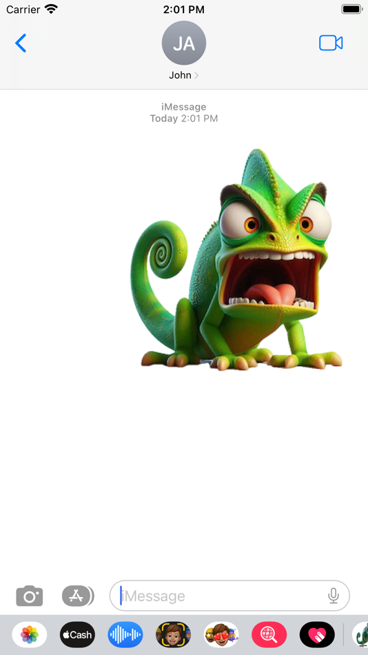 #4. Angry Chameleon Stickers (iOS) 由: Paul Scott