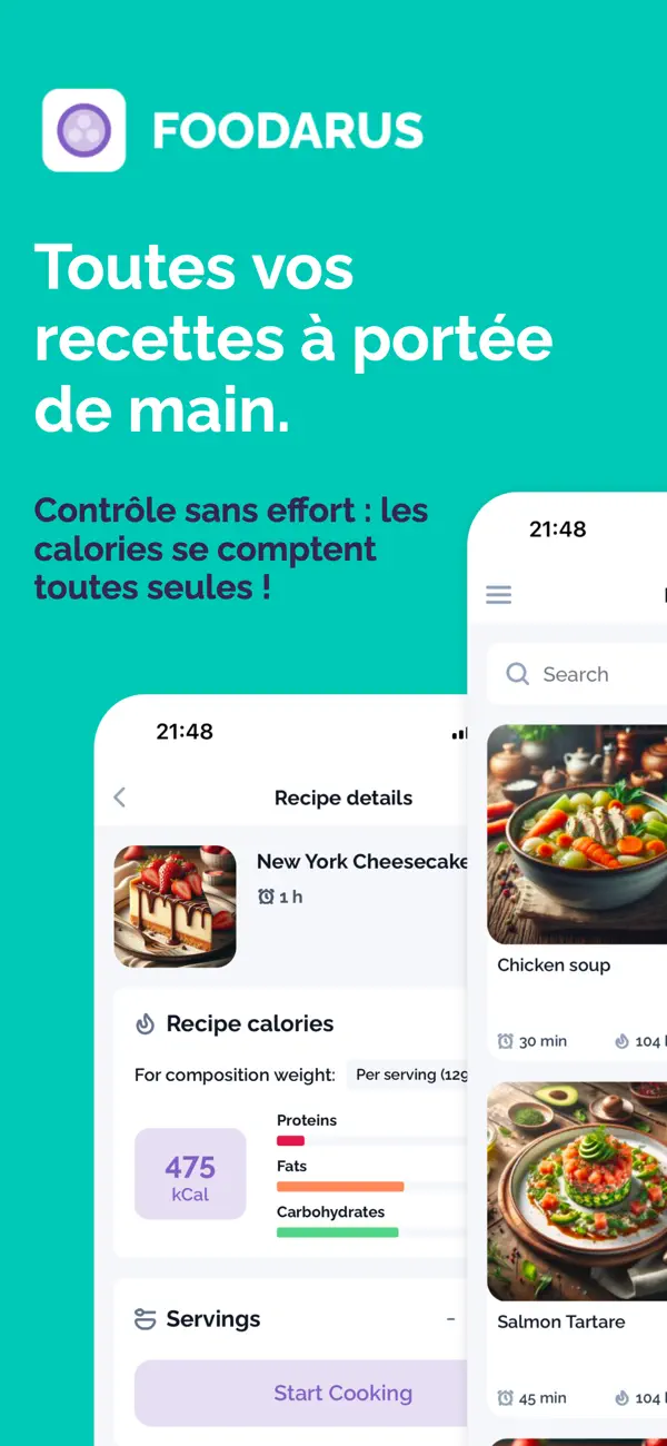 Screenshot #1 pour Foodarus - My recipes
