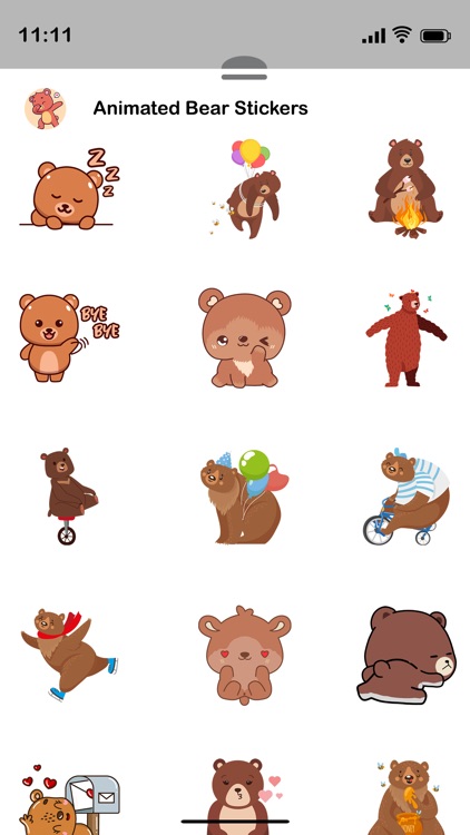 Animated Bear Stickers!