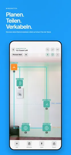 Screenshot von WireSketch - Elektroplaner auf dem iPhone 1