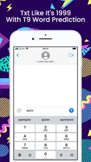 retro txt t9 number keyboard iphone screenshot 1